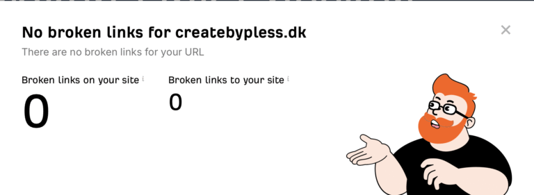 Broken links check up